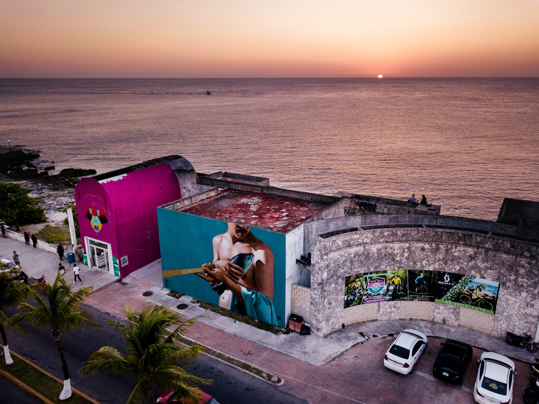 Mural by Secreto Rebollo — Sea Walls Cozumel, Mexico